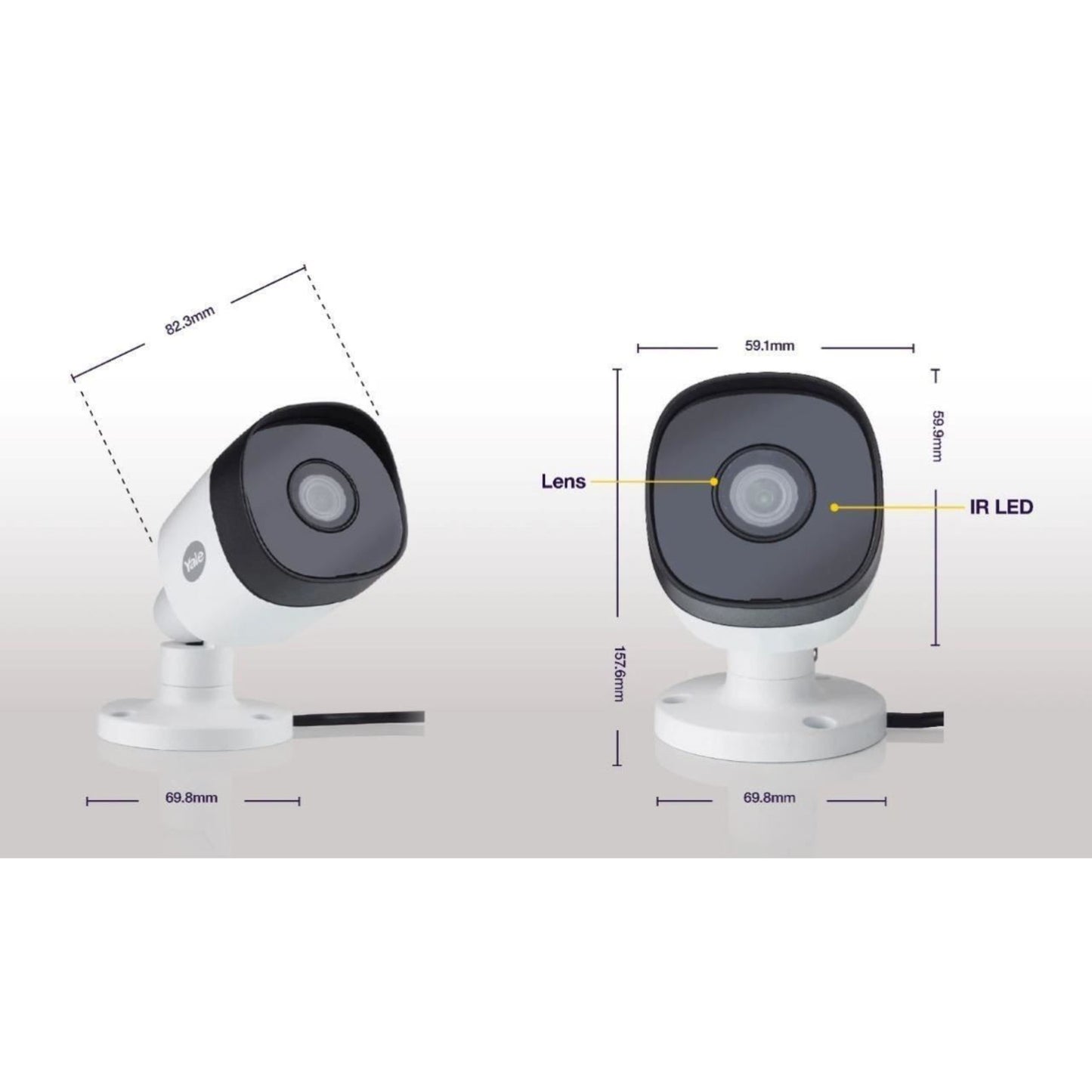 Yale Smart Home CCTV HD1080 2 Camera 4 Channel 1TB Hard Drive SV-4C-2ABFX