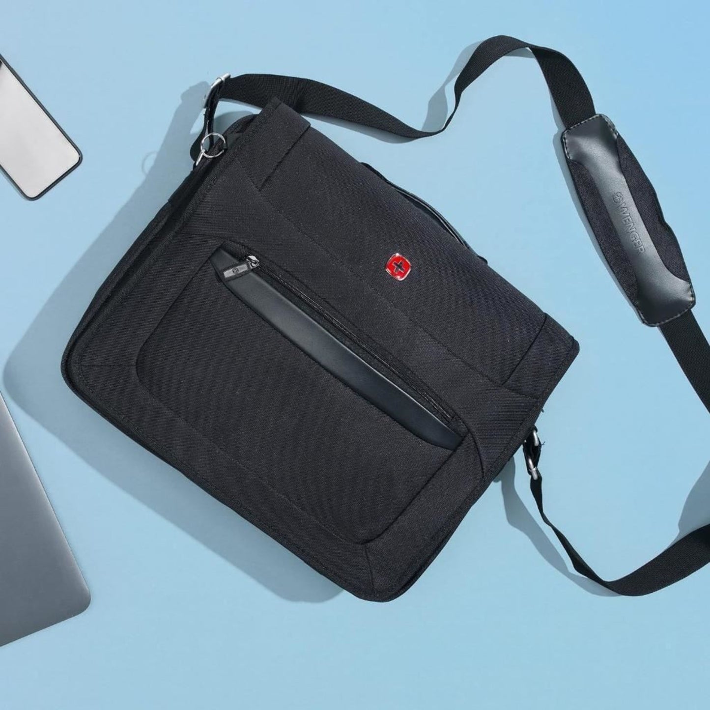 Wenger 16 inch Business Messenger Bag with Shoulder Strap Padded Laptop Pocket