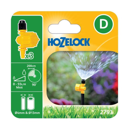 Hozelock Irrigator 90 Degree Adjustable Flow Irrigation Vari-Jets Pack of  5