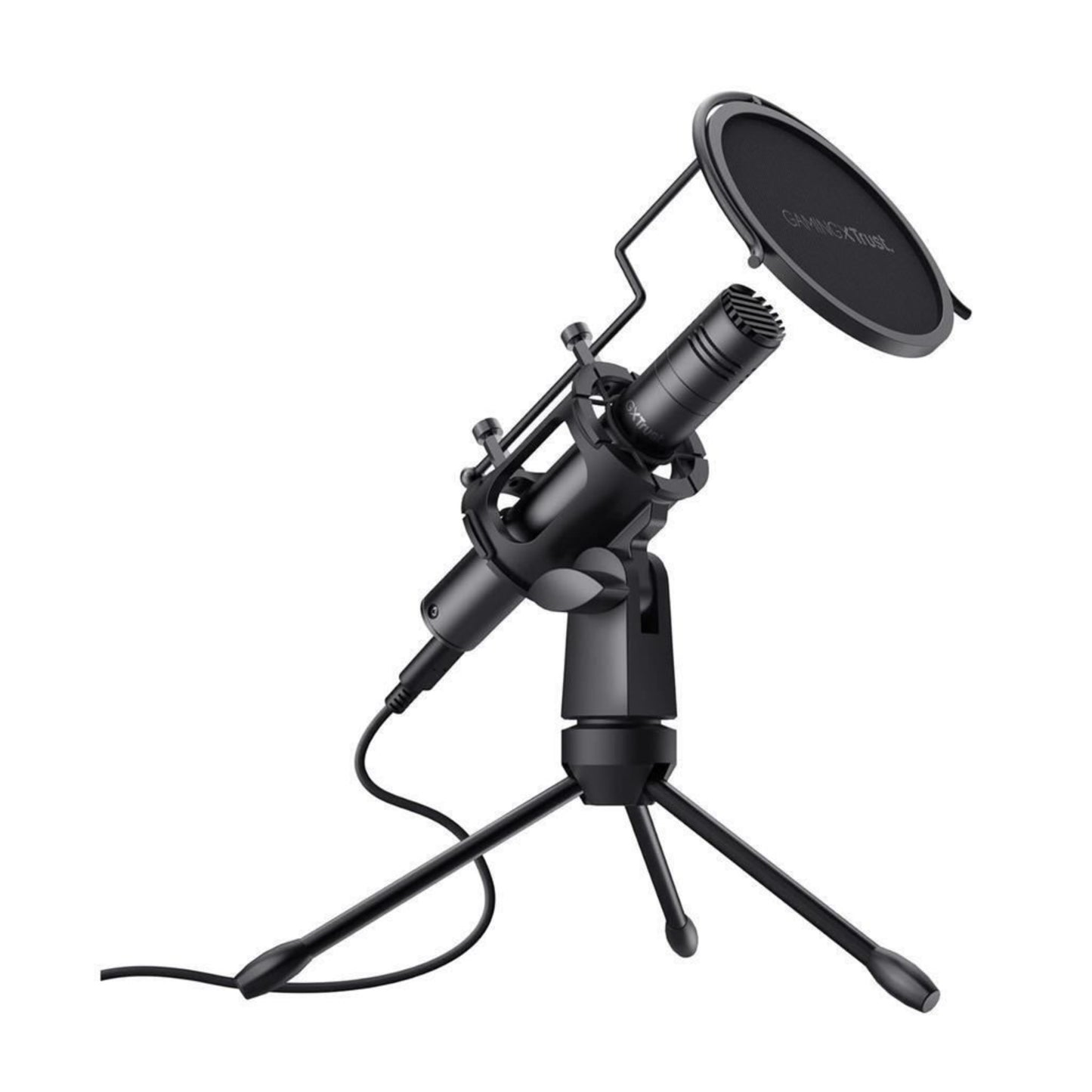 Trust USB Streaming Microphone Mic with Tripod Stand Pop Filter GXT 241 Velica