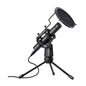 Trust USB Streaming Microphone Mic with Tripod Stand Pop Filter GXT 241 Velica