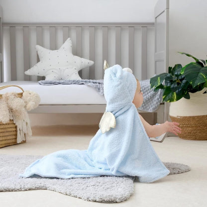 Clair de Lune Soft Hooded Baby Blanket 100 x 75 cm Two Layered Cosy Snuggle Wrap