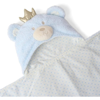 Clair de Lune Soft Hooded Baby Blanket 100 x 75 cm Two Layered Cosy Snuggle Wrap