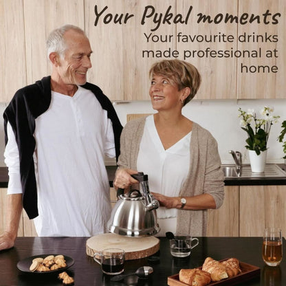 Pykal Whistling Kettle for Gas or Induction Stove Top 3L Stainless Steel iCool Handle