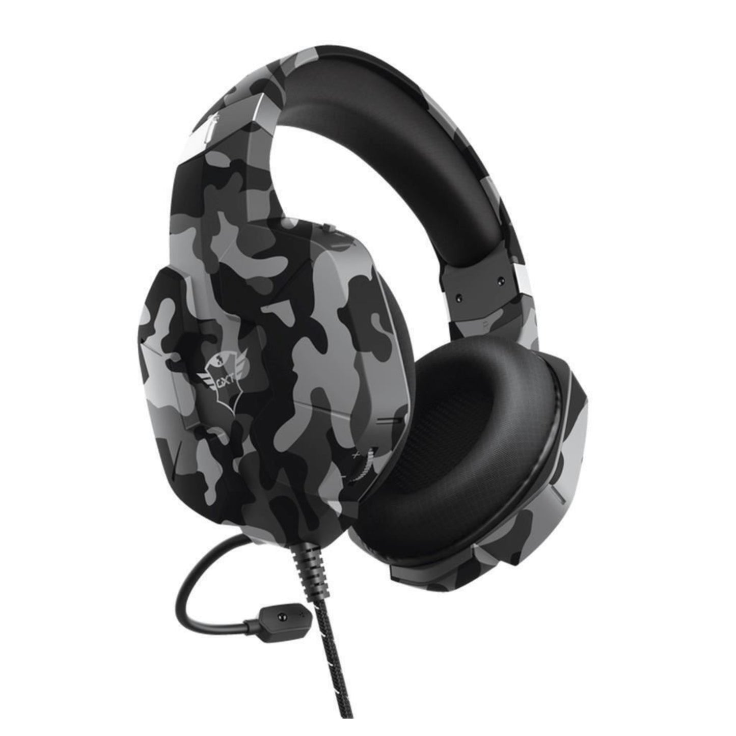 Trust GXT Altus Gaming Headset Over Ear Volume Mic PC and Consoles Black Camo
