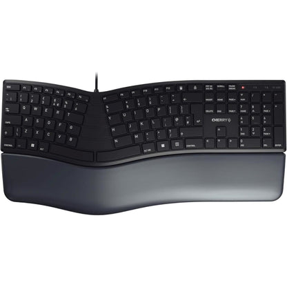 CHERRY 4500 ERGO Ergonomic Keyboard UK Layout QWERTY Wired Padded Palm Rest