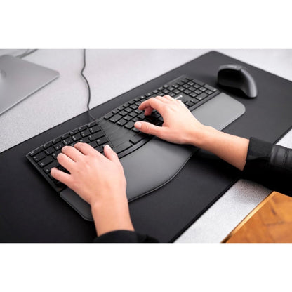 CHERRY 4500 ERGO Ergonomic Keyboard UK Layout QWERTY Wired Padded Palm Rest