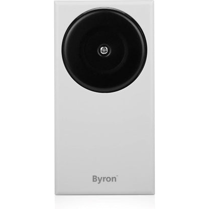 Byron Wired Doorbell Kit Button Chime and 5m Cable 90dB White DBW-24031