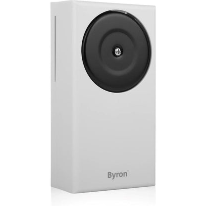 Byron Wired Doorbell Kit Button Chime and 5m Cable 90dB White DBW-24031