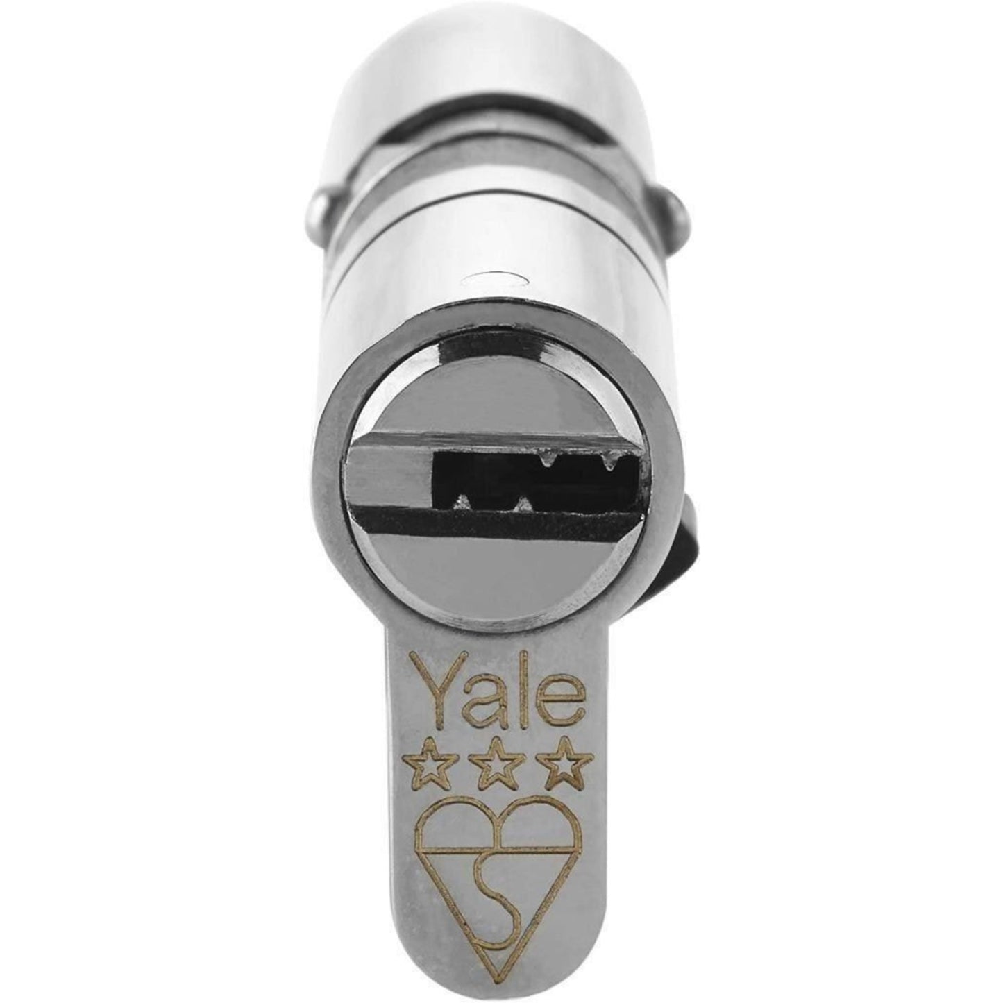 Yale Anti Snap 3 Star Double Cylinder High Security 35:45 80mm Nickel B-YS3-3545