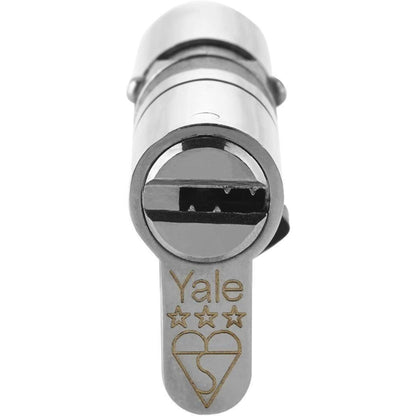 Yale Anti Snap 3 Star Double Cylinder High Security 35:45 80mm Nickel B-YS3-3545