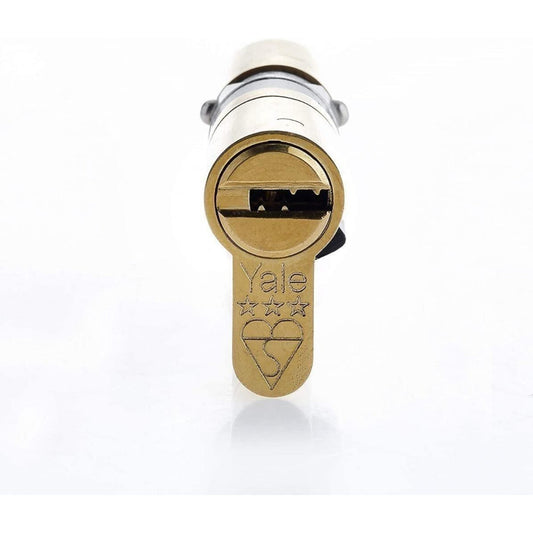 Yale Anti Snap 3 Star Double Cylinder High Security 45:45 90mm Brass B-YS3-4545B