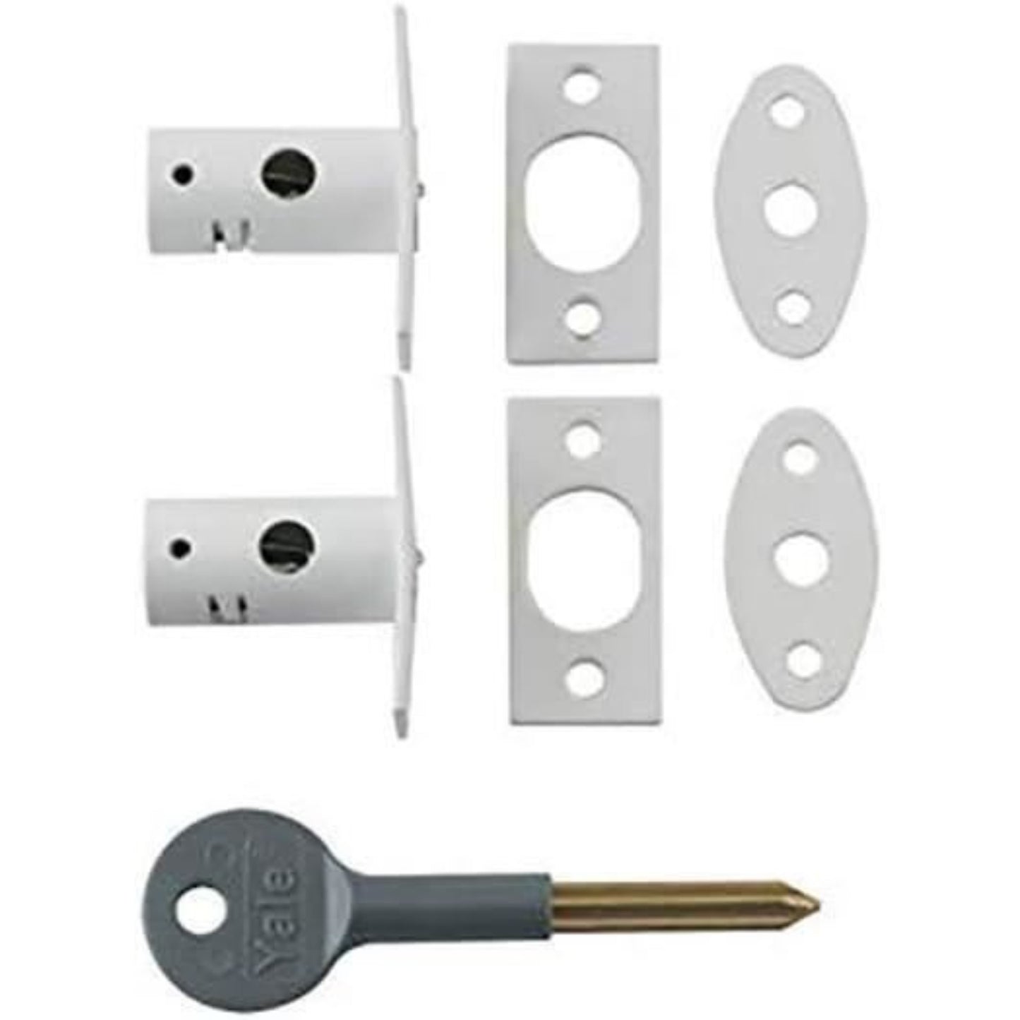 Yale Mortice Locks Security Bolts with Star Key Rack Bolt for Windows White