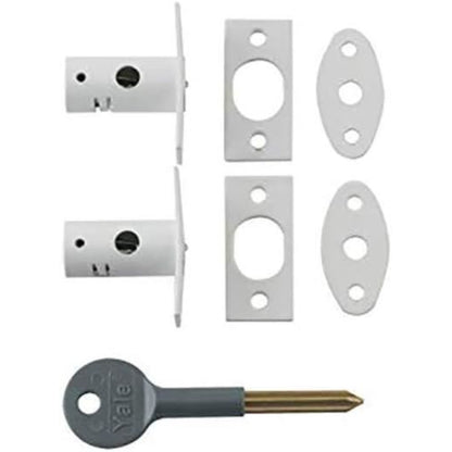Yale Mortice Locks Security Bolts with Star Key Rack Bolt for Windows White