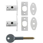 Yale Mortice Locks Security Bolts with Star Key Rack Bolt for Windows White