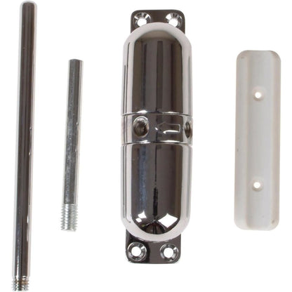 Yale Surface Mounted Door Closer Spring Loaded with Adjustable Tensioner Chrome