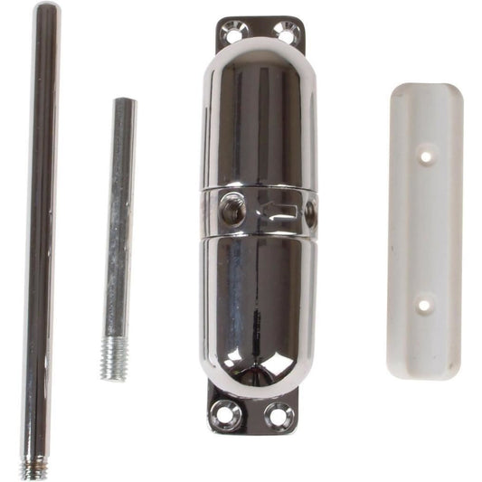 Yale Surface Mounted Door Closer Spring Loaded with Adjustable Tensioner Chrome