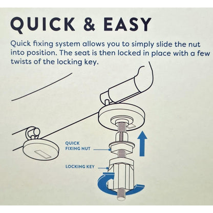 Croydex Hudson Anti-Bacterial Toilet Seat Soft Close Hinges and Quick Release