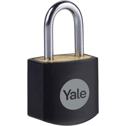 Yale x4 Standard Security 15mm Brass Padlock Open Steel Shackle 3 Matching Keys
