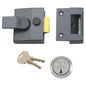 Yale 40mm Deadlocking Nightlatch Metallic Grey Finish B-85-DMG-SC-40
