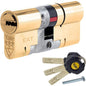 Yale Anti Snap 3 Star Double Cylinder High Security 50:40 90mm Brass B-YS3-5040B