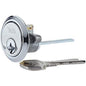 Yale Replacement Rim Cylinder Suitable For 38-57 mm Doors Security 4 Keys Chrome