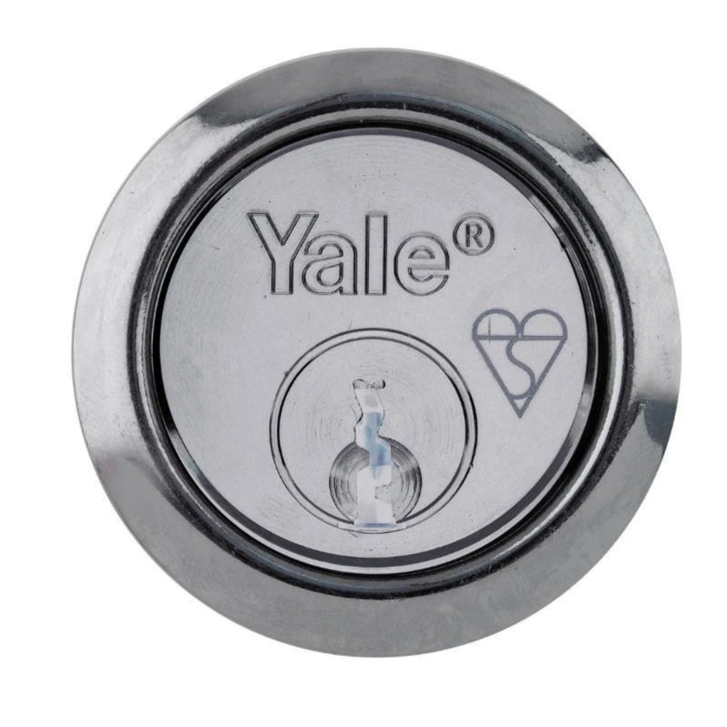Yale Replacement Rim Cylinder Suitable For 38-57 mm Doors Security 4 Keys Chrome
