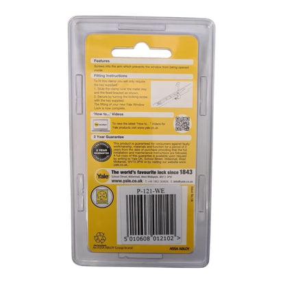 Yale Window Stay Clamp Lock for Metal and Timber Casement Windows P121WE