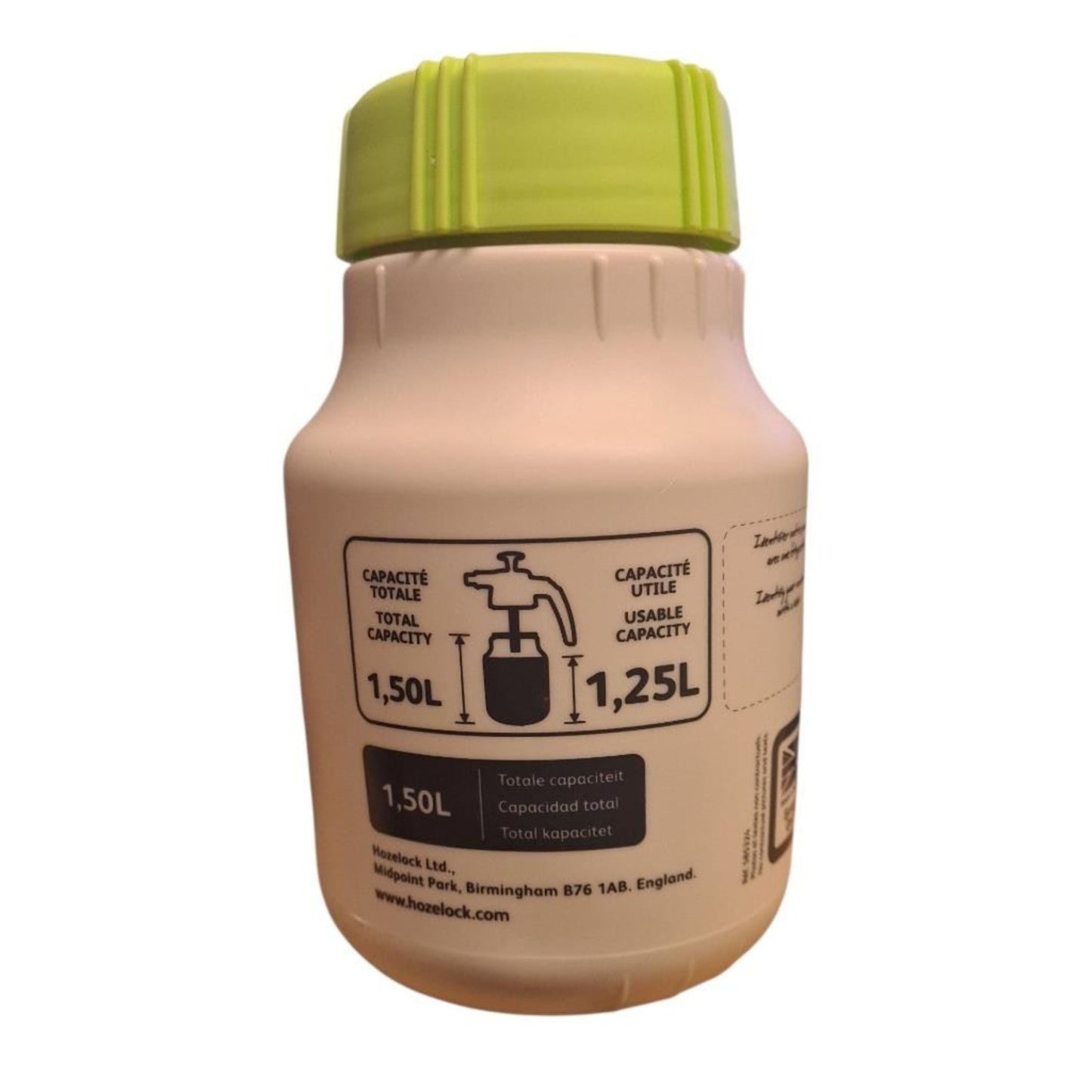 Hozelock Pure 1.5Ltr Sprayer Tank for Fertiliser and Pesticide Canister and Lid