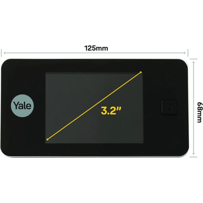 Yale Digital Door Viewer 500 Live Viewing Weatherproof 105 Degree Angle View