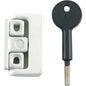 Yale Window Lock with Key White for Hinged Wooden Window 8K101 Pack of 1