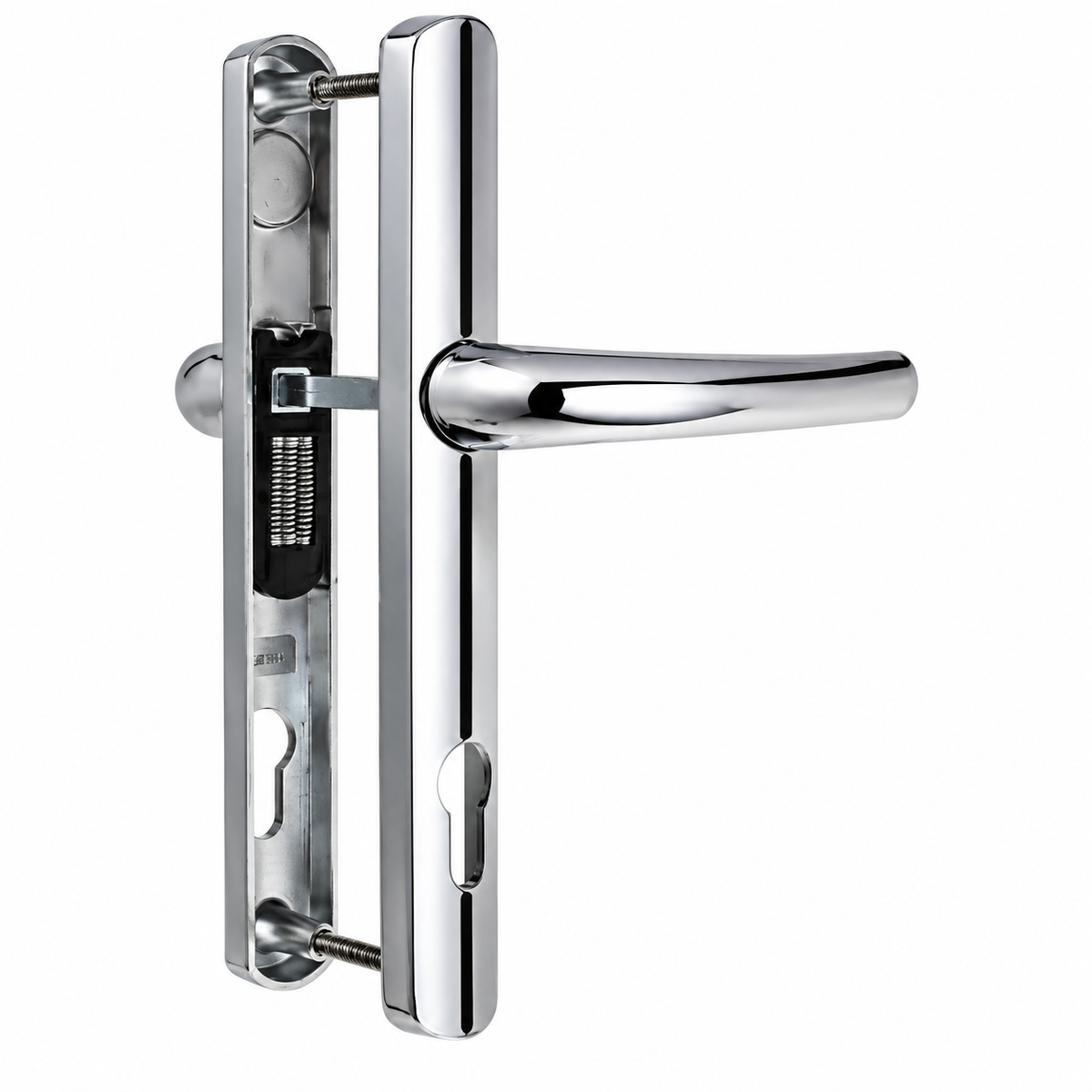 Yale Door Handle Standard Security for PVCu Doors 92 mm/215 mm Polished Chrome