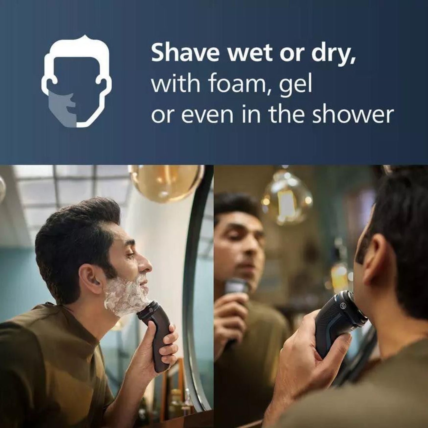 Philips Series 3000 Wet & Dry Electric Shaver With Pop-up Trimmer S3243/12