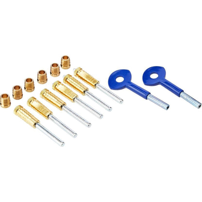 Yale Sash Window Locks Dual Screw Window Lock Plus 2 Keys Brass Finish 6 Pack