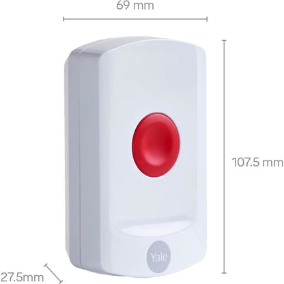 Yale AC-PB Sync Alarm Panic Button 200m Range Compatible Alexa Google Philips