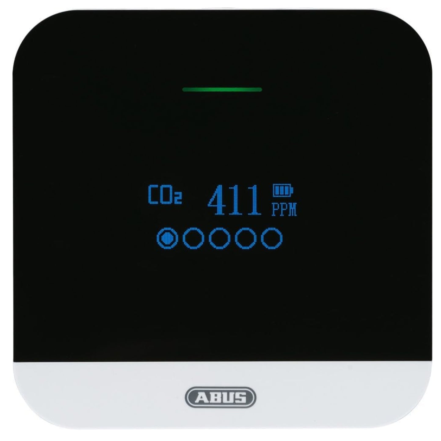 ABUS CO2 Detector AirSecure for Air quality Humidity Temperature Alarm 10 Year