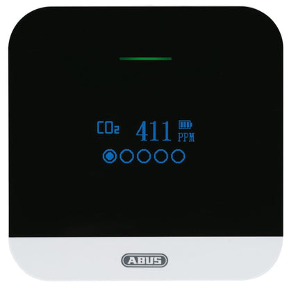 ABUS CO2 Detector AirSecure for Air quality Humidity Temperature Alarm 10 Year