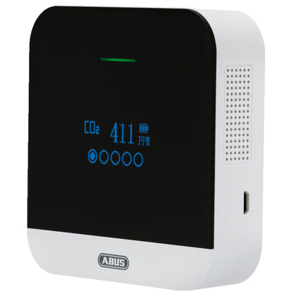 ABUS CO2 Detector AirSecure for Air quality Humidity Temperature Alarm 10 Year