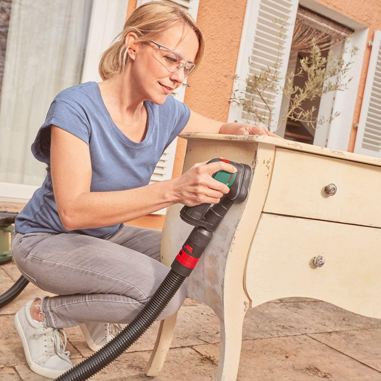 Bosch EasyCurvSander 12v Rotating Cordless Adaptable Portable Sander with Battery