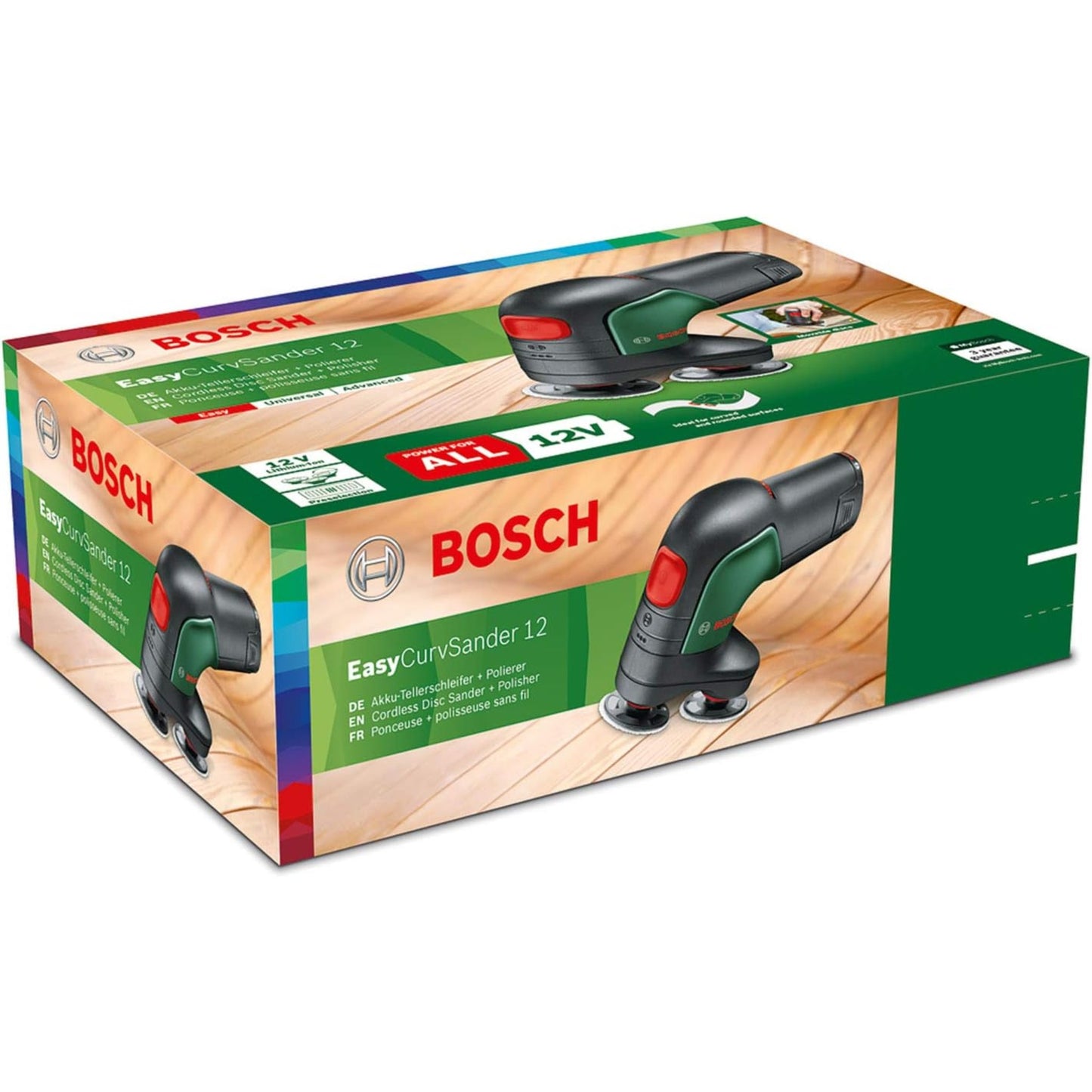Bosch EasyCurvSander 12v Rotating Cordless Adaptable Portable Sander with Battery