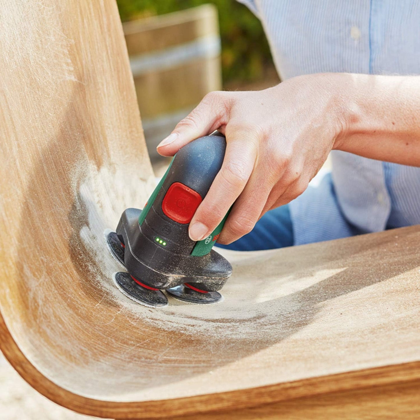 Bosch EasyCurvSander 12v Rotating Cordless Adaptable Portable Sander with Battery