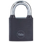 Yale Standard Security Iron Padlock 32mm Black Hardened Steel Shackle Indoor
