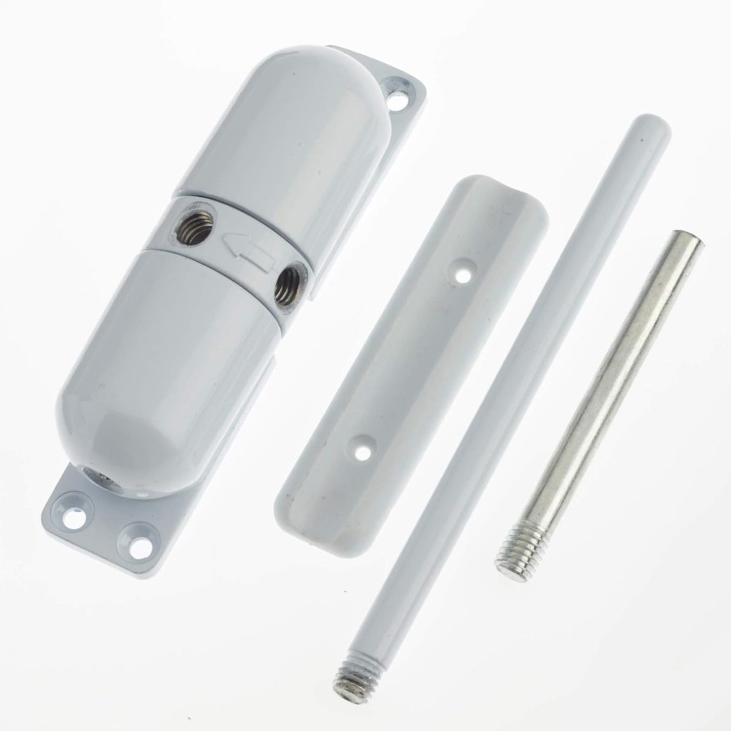 Yale Surface Mounted Door Closer Spring Loaded with Adjustable Tensioner White