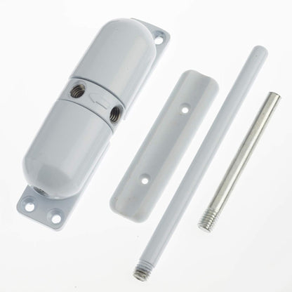 Yale Surface Mounted Door Closer Spring Loaded with Adjustable Tensioner White