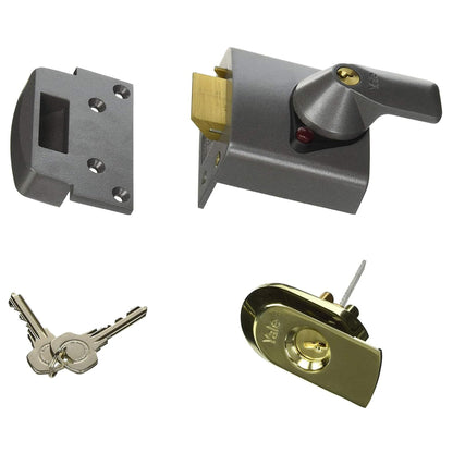 Yale BS1 Standard Nightlatch 60 mm Metallic Finish High Security P-BS2-DMG-PB-60