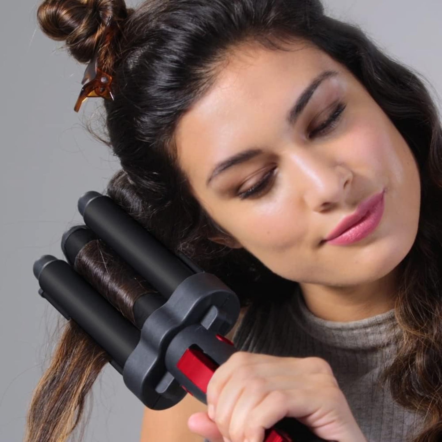 Revlon Wave Master Jumbo Waver Hair Inverter Triple Barrel Hair Waver with Tourmaline Ceramic Coating & 30 Heat Settings