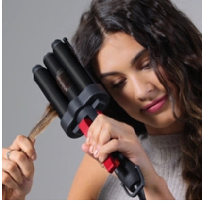 Revlon Wave Master Jumbo Waver Hair Inverter Triple Barrel Hair Waver with Tourmaline Ceramic Coating & 30 Heat Settings
