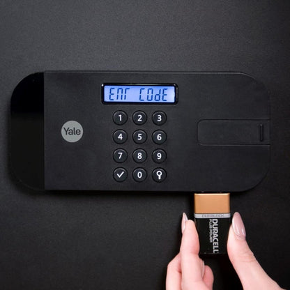 Yale Laptop Safe Digital Keypad Steel Locking Bolts Override Key 20 x 35 x 20 cm