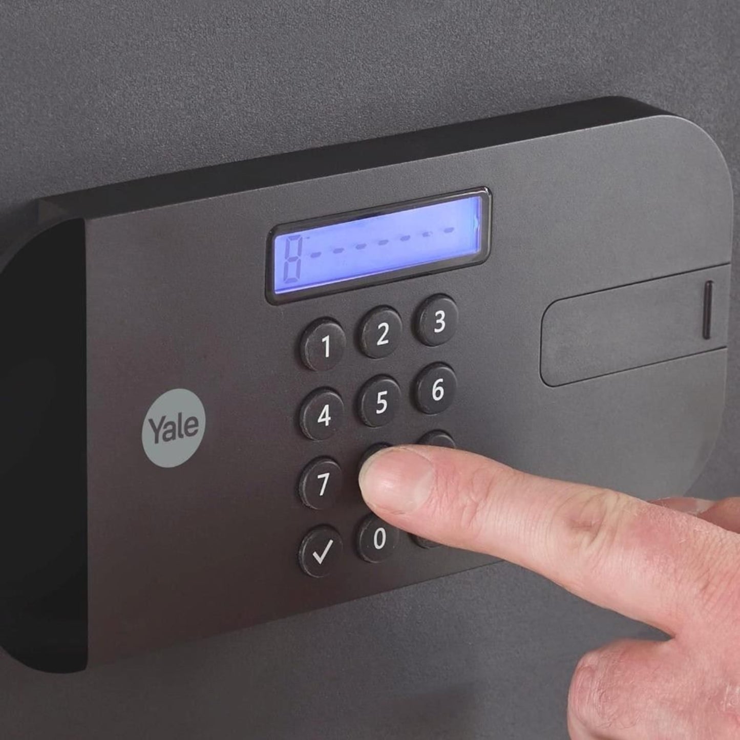Yale Laptop Safe Digital Keypad Steel Locking Bolts Override Key 20 x 35 x 20 cm