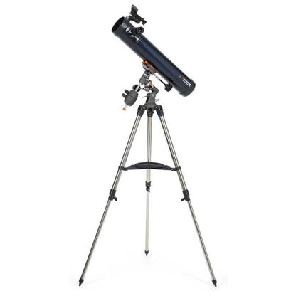 Celestron AstroMaster 76EQ Newtonian Reflector Telescope Two Eyepieces Tripod